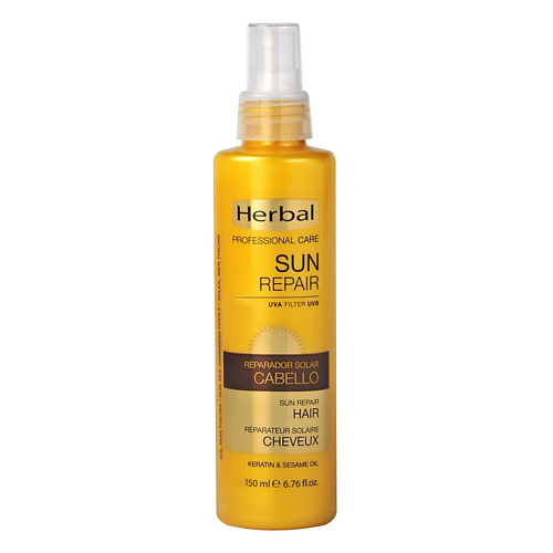 HERBAL Кондиционер-спрей для восстановления волос после солнца с маслом кунжута