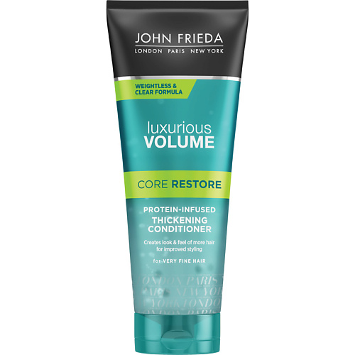 JOHN FRIEDA Прозрачный кондиционер с протеином Luxurious Volume CORE RESTORE