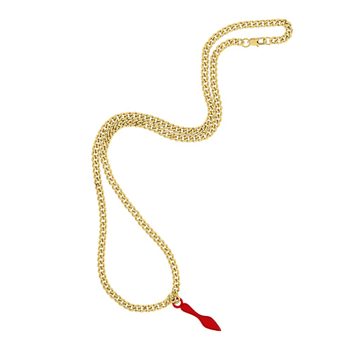 

CHRISTIAN LOUBOUTIN BEAUTY Золотистая цепочка и кольцо Sooooo GLOW