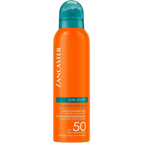 LANCASTER Солнцезащитный спрей для нанесения на влажную кожу для тела Sun Sport SPF50