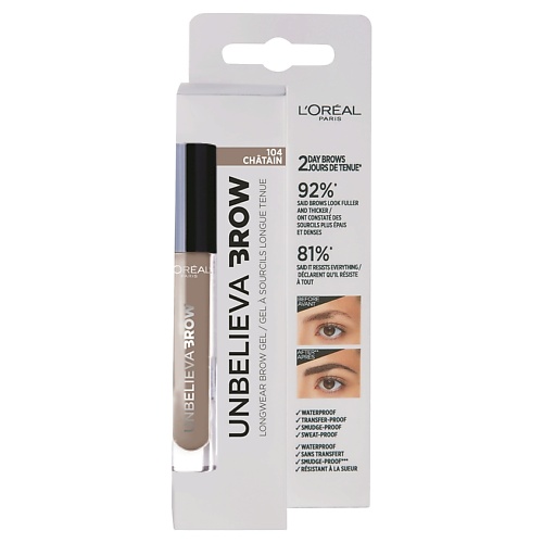 Для бровей L'ORÉAL PARIS Стойкий тинт для бровей Unbelieva Brow, водостойкий
