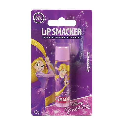 фото Lip smacker бальзам для губ disney rapunzel magic glow berry с ароматом ягоды