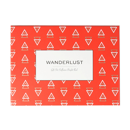WANDERLUST Подарочный набор Saffiano Bright Red. Комплект: визитница + обложка на паспорт.
