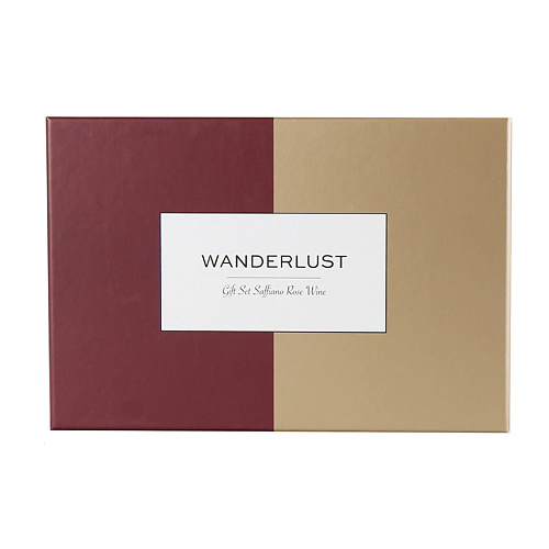 WANDERLUST Подарочный набор Saffiano Rose Wine + Champagne Gold. Комплект: обложки на паспорт