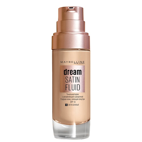

MAYBELLINE NEW YORK Тональный крем-флюид для лица "Dream Satin Fluid", Тональный крем-флюид для лица "Dream Satin Fluid"
