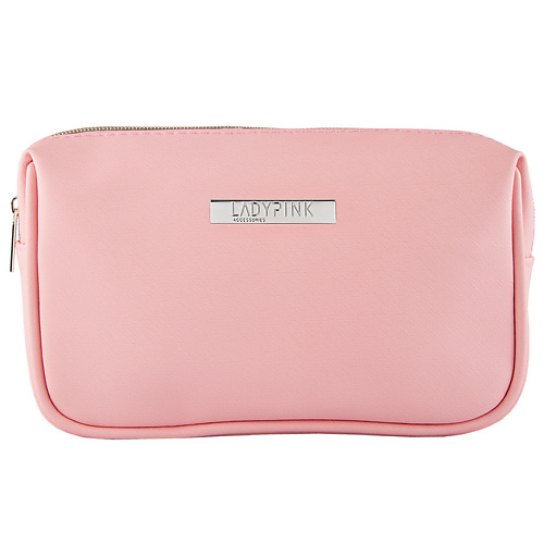 LADY PINK Косметичка BASIC must have прямоугольная розовая косметичка 21х15х10 см с ручкой a080002 прямоугольная застежка молния розовая