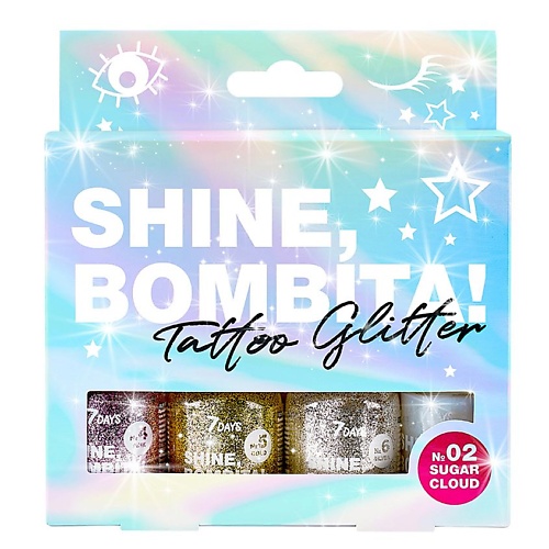 

7DAYS Набор тату-глиттеров SHINE, BOMBITA!