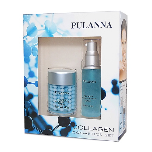 фото Pulanna подарочный набор средств для лица-collagen cosmetics set, серия коллаген