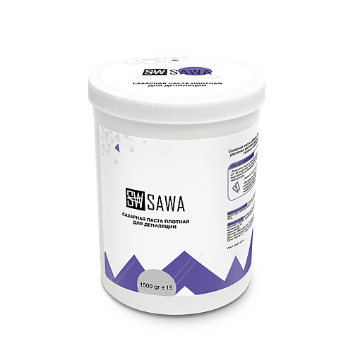 SAWA Паста для шугаринга плотная гипоаллергенная 1500 sawa паста для шугаринга бандажная гипоаллергенная 500