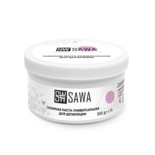 SAWA Паста для шугаринга универсальная гипоаллергенная 500 sawa паста для шугаринга бандажная гипоаллергенная 500