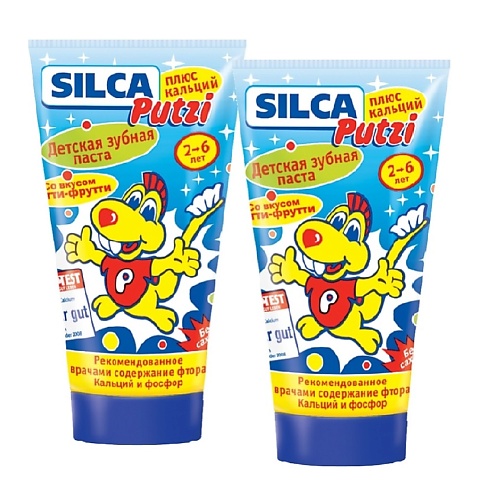 

SILCAMED Зубная паста детская SILCA Putzi плюс Кальций 2 шт.
