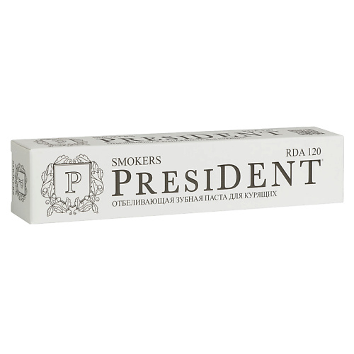

PRESIDENT Зубная паста PRESIDENT Smokers (120 RDA)