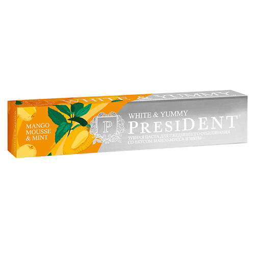 PRESIDENT Зубная паста PRESIDENT White & Yummy Манго-мусс с мятой MPL013675