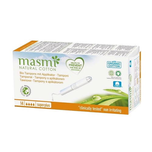 

MASMI Натуральные тампоны с аппликатором Masmi Super Plus