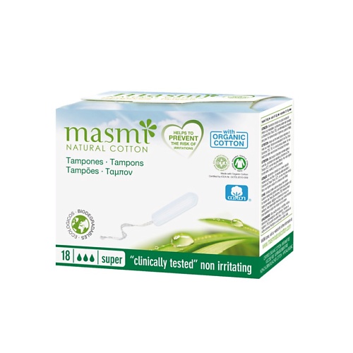 

MASMI Натуральные органические тампоны Masmi Super