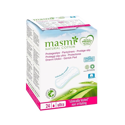 MASMI Натуральные ультратонкие ежедневные гигиенические прокладки Masmi в индивидуальной упаковке MPL018671 - фото 1