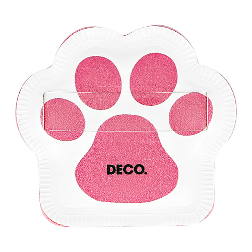 Пуховка DECO. Пуховка-кушон для макияжа cat paw аксессуары для макияжа deco подставка для хранения спонжа cube