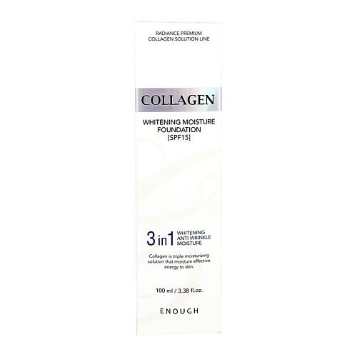 Тональные средства ENOUGH Основа тональная для лица COLLAGEN 3IN1