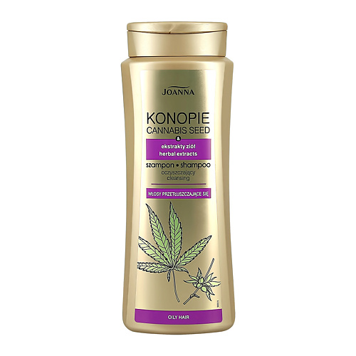 фото Joanna шампунь для волос cannabis seed с экстрактом семян конопли регулирующий жирность волос