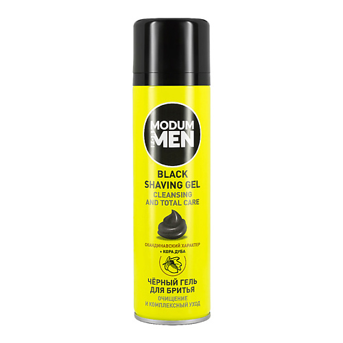 MODUM Гель для бритья FOR MEN black Очищение и комплексный уход