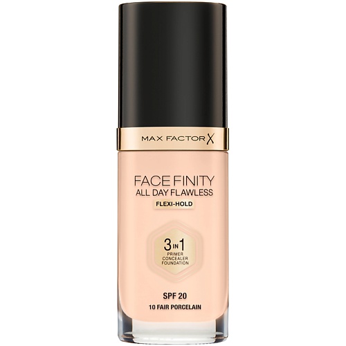 Тональные средства MAX FACTOR Тональная основа Facefinity All Day Flawless 3 В 1