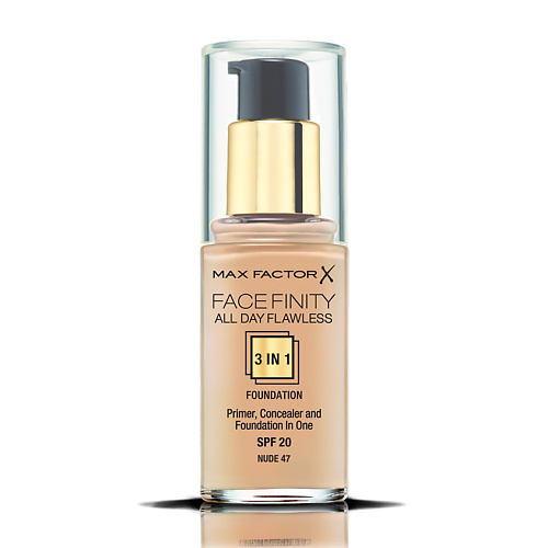 Тональные средства MAX FACTOR Тональная основа Facefinity All Day Flawless 3 В 1