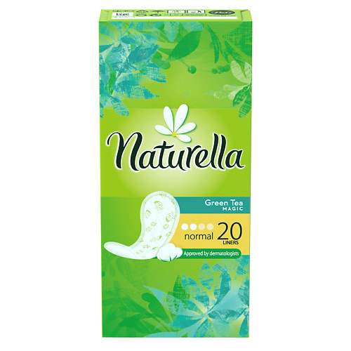 NATURELLA Женские гигиенические прокладки на каждый день Green Tea Magic Normal (с ароматом зеленого чая) Single