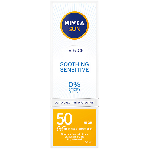 NIVEA Средство для лица для чувствительной кожи СЗФ 50+