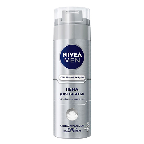 NIVEA Пена для бритья Серебряная защита