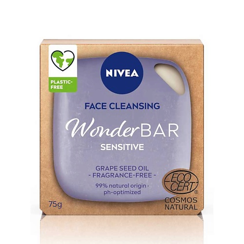 NIVEA Твердое средство для умывания NIVEA WonderBAR Sensitive базовое ежедневное очищение кожи