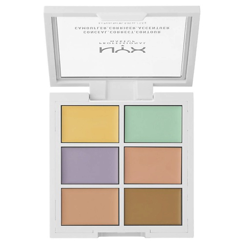 фото Nyx professional makeup палетка для коррекции цвета. conceal, correct, contour palette