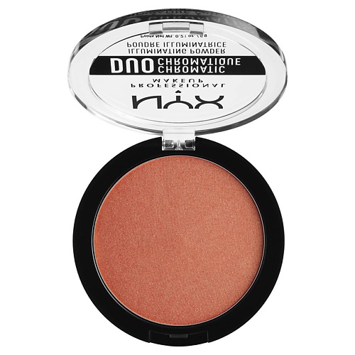

NYX Professional Makeup Сухой хайлайтер. DUO CHROMATIC ILLUMINATING POWDER