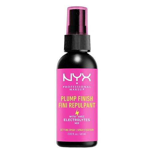 NYX Professional Makeup Увлажняющий спрей для фиксации макияжа с электролитами PLUMP FINISH SETTING SPRAY