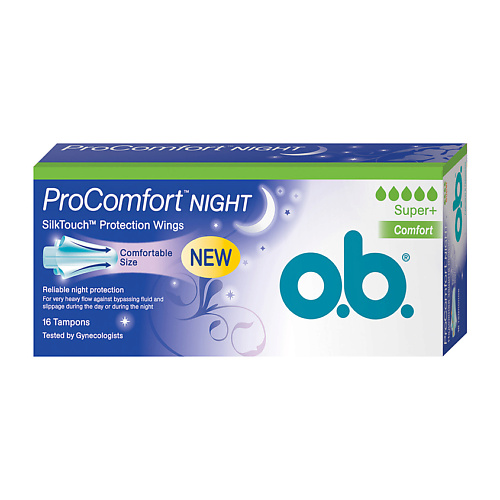 

O.B. Тампоны ProComfort Night Super Plus Comfort