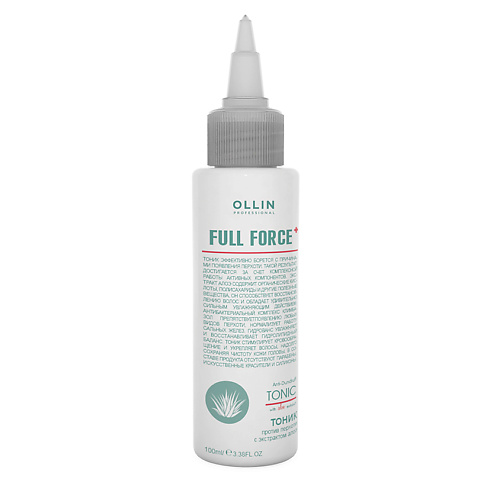 Несмываемый уход OLLIN PROFESSIONAL Тоник против перхоти с экстрактом алоэ OLLIN FULL FORCE