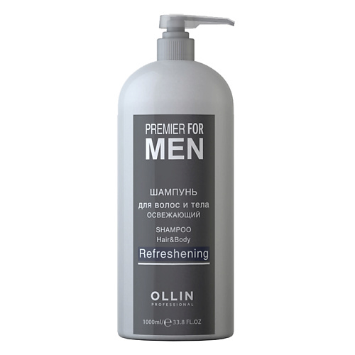 OLLIN PROFESSIONAL Шампунь для волос и тела освежающий OLLIN PREMIER FOR MEN