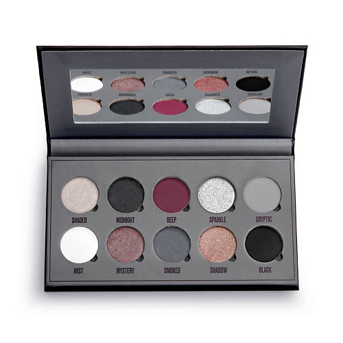 

MAKEUP OBSESSION Палетка теней для век Black Is The New Black, 10 оттенков