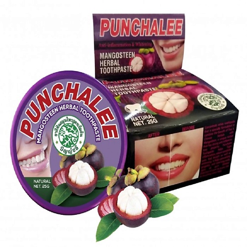 PUNCHALEE Зубная паста растительная с мангостином