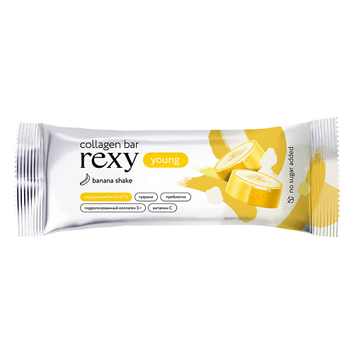 PROTEIN REX Батончик с высоким содержанием белка со вкусом «Банановый шейк» protein rex батончик с высоким содержанием белка кокос ромашка авокадо