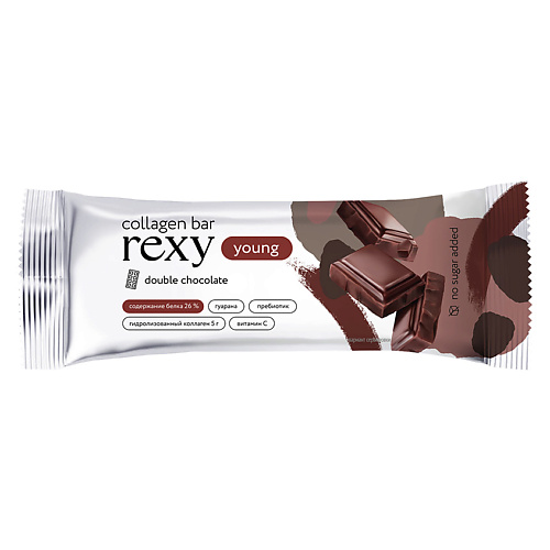 PROTEIN REX Батончик с высоким содержанием белка со вкусом «Двойной шоколад» protein rex батончик с высоким содержанием белка кокос ромашка авокадо