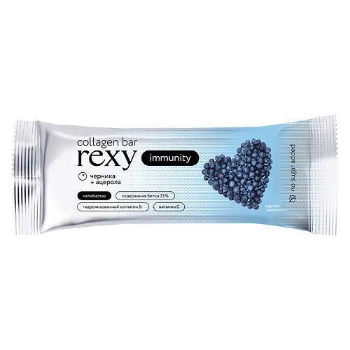 Здоровое питание PROTEIN REX Батончик с высоким содержанием белка «черника-ацерола»