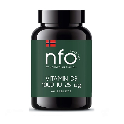 NORVEGIAN FISH OIL Витамин Д3 1000МЕ таблетки 750 мг