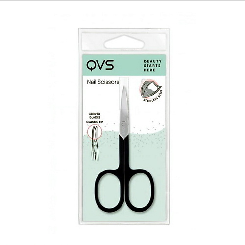 

QVS Ножницы маникюрные черные, Ножницы маникюрные черные
