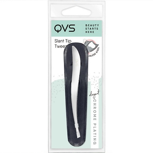 

QVS Пинцет скошенный в чехле, Пинцет скошенный в чехле