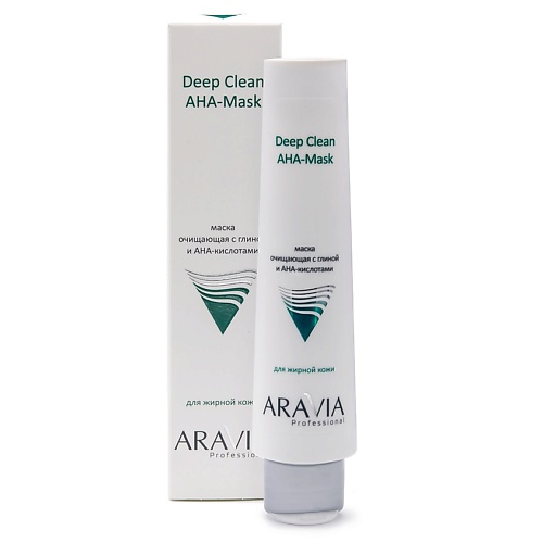 ARAVIA PROFESSIONAL Маска очищающая с глиной и AHA-кислотами для лица Deep Clean AHA-Mask