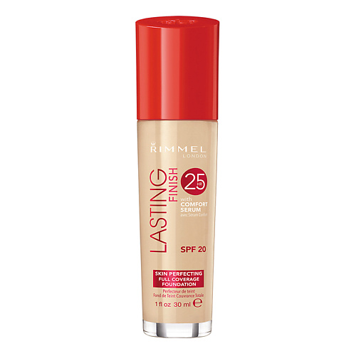 

RIMMEL Тональный крем Lasting Finish 25ч с сывороткой Comfort, Тональный крем Lasting Finish 25ч с сывороткой Comfort
