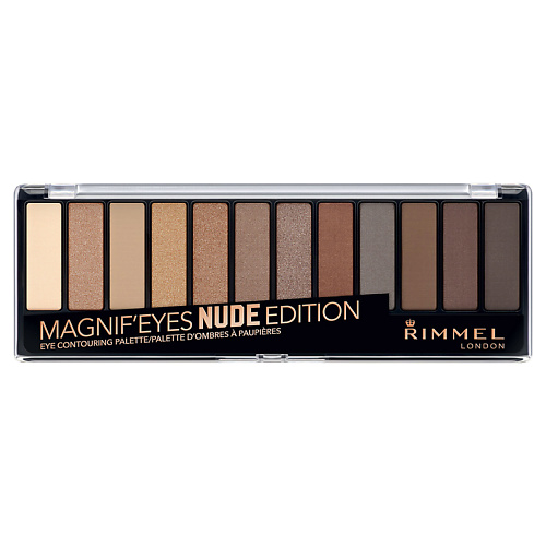 фото Rimmel палетка из 12 оттенков для век magnifeyes palette