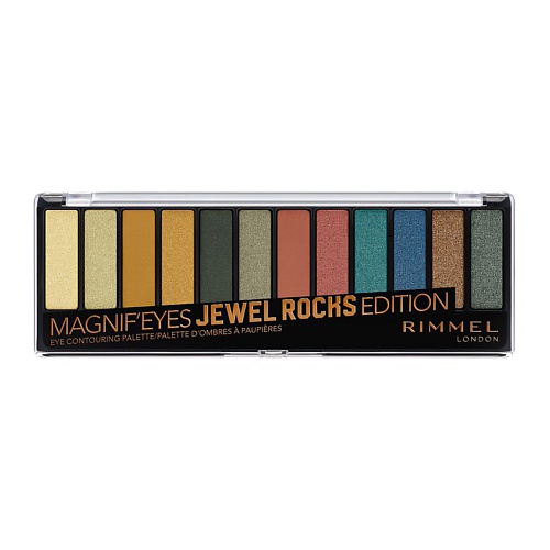 фото Rimmel палетка из 12 оттенков для век magnifeyes palette