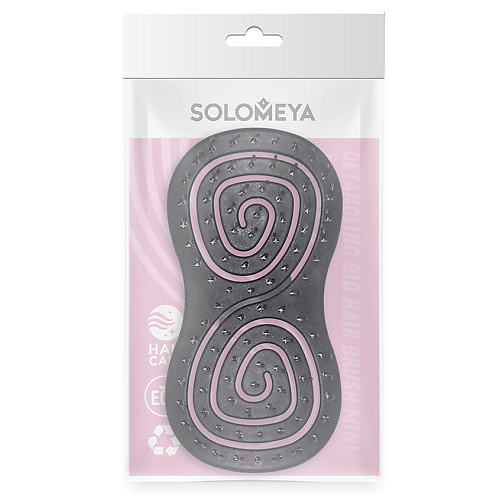SOLOMEYA Био-расческа для волос подвижная мини