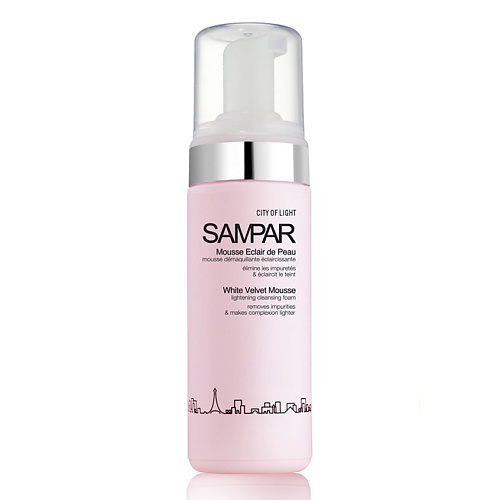 SAMPAR PARIS Мусс для лица для снятия макияжа осветляющий тон кожи